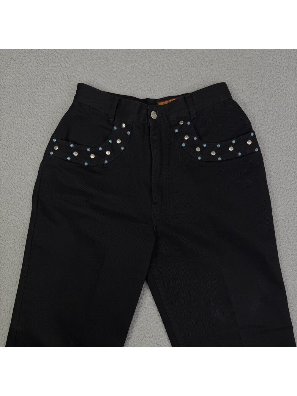 LAWMAN Vtg Western Bareback Slim Fit Jeans Women’s 9 (28W x 34L) Black High Rise
